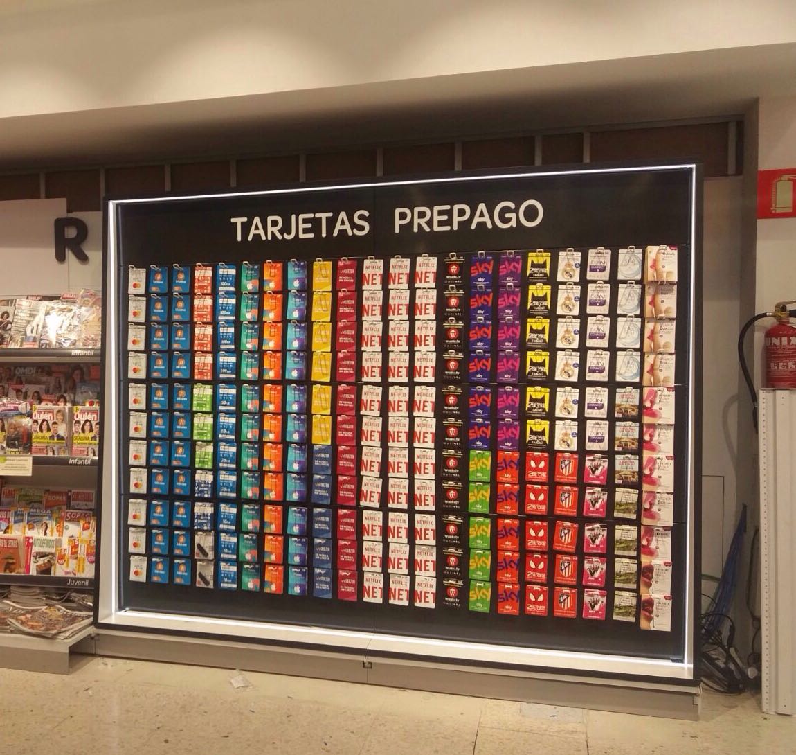 tarjeta regalo gift card mall store grocery 