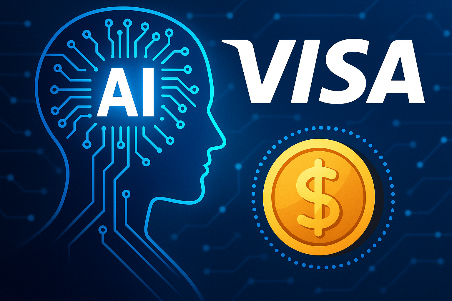 VISA y la inteligencia artificial y stablecoins como USDC